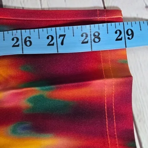 WeWoreWhat Cut Out‎ Midi Skirt in Fire Tie Dye Spicy Orange L NWT - Image 6