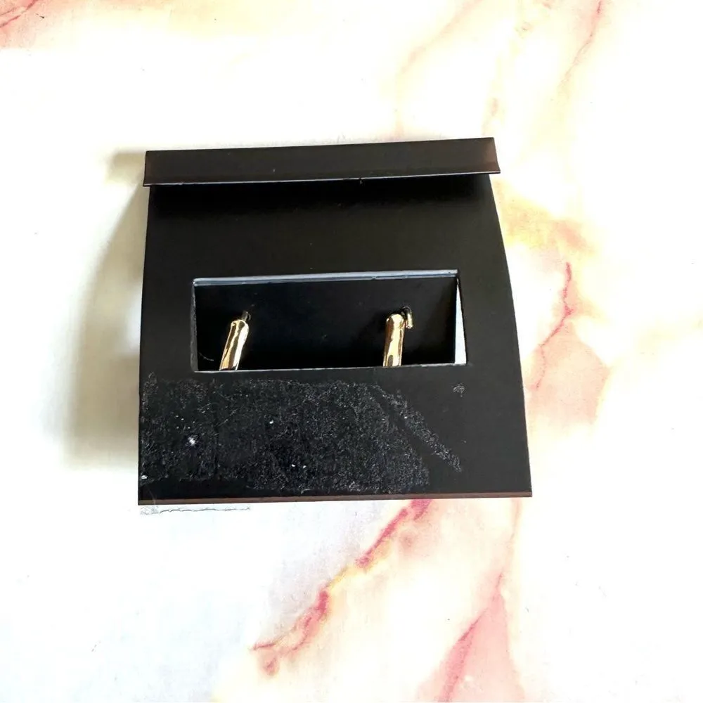 Anne Klein  gold tone rhinestone earrings - Image 4