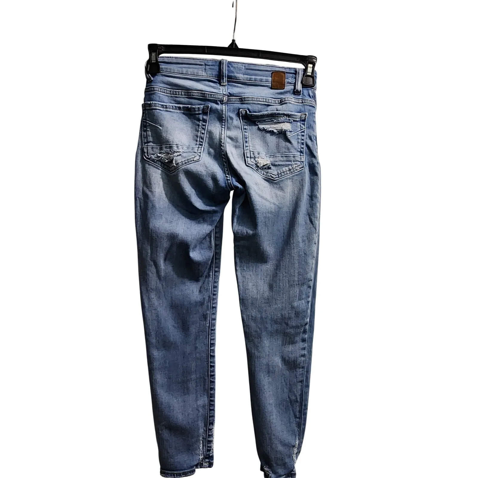 BKE Stella Mid-Rise Jeans Slim Fit Ankle Skinny Distressed‎ Light Wash 25 - Image 4