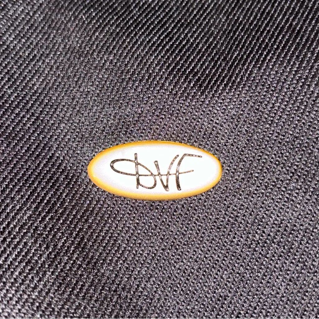 DVF Diane Von Furstenberg Vintage Black Canvas Large Tote Bag - Image 4