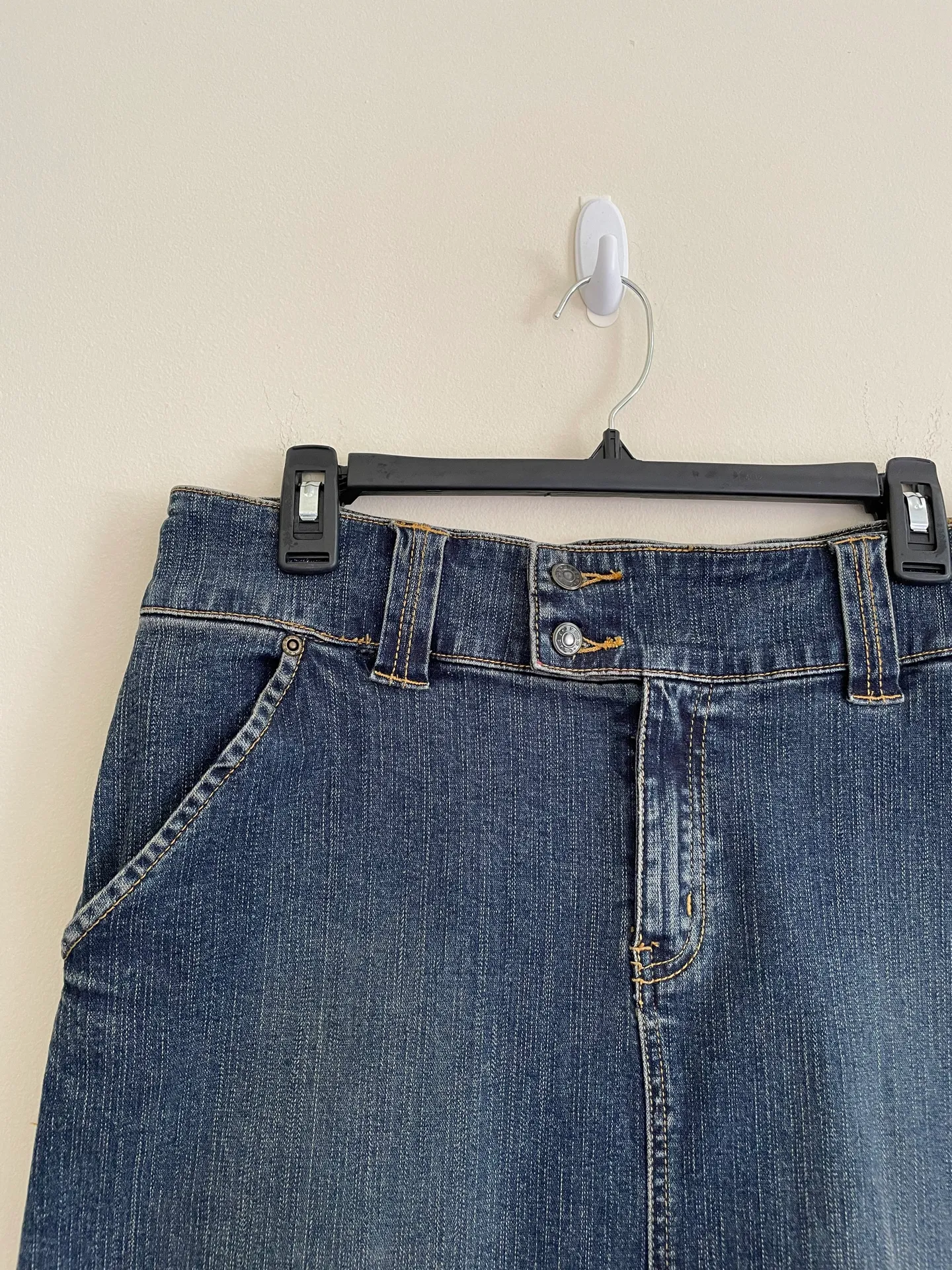 Crazy Horse  Denim Pencil Jean Skirt - Image 4