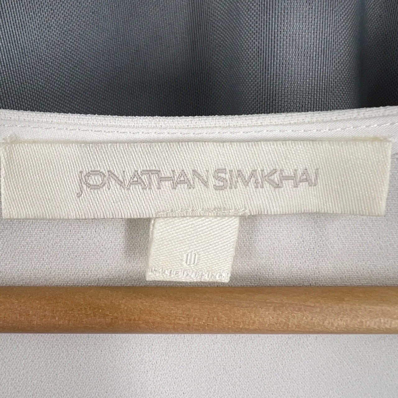 JONATHAN SIMKHAI Bell Sleeve Blouse Ivory V - Image 5