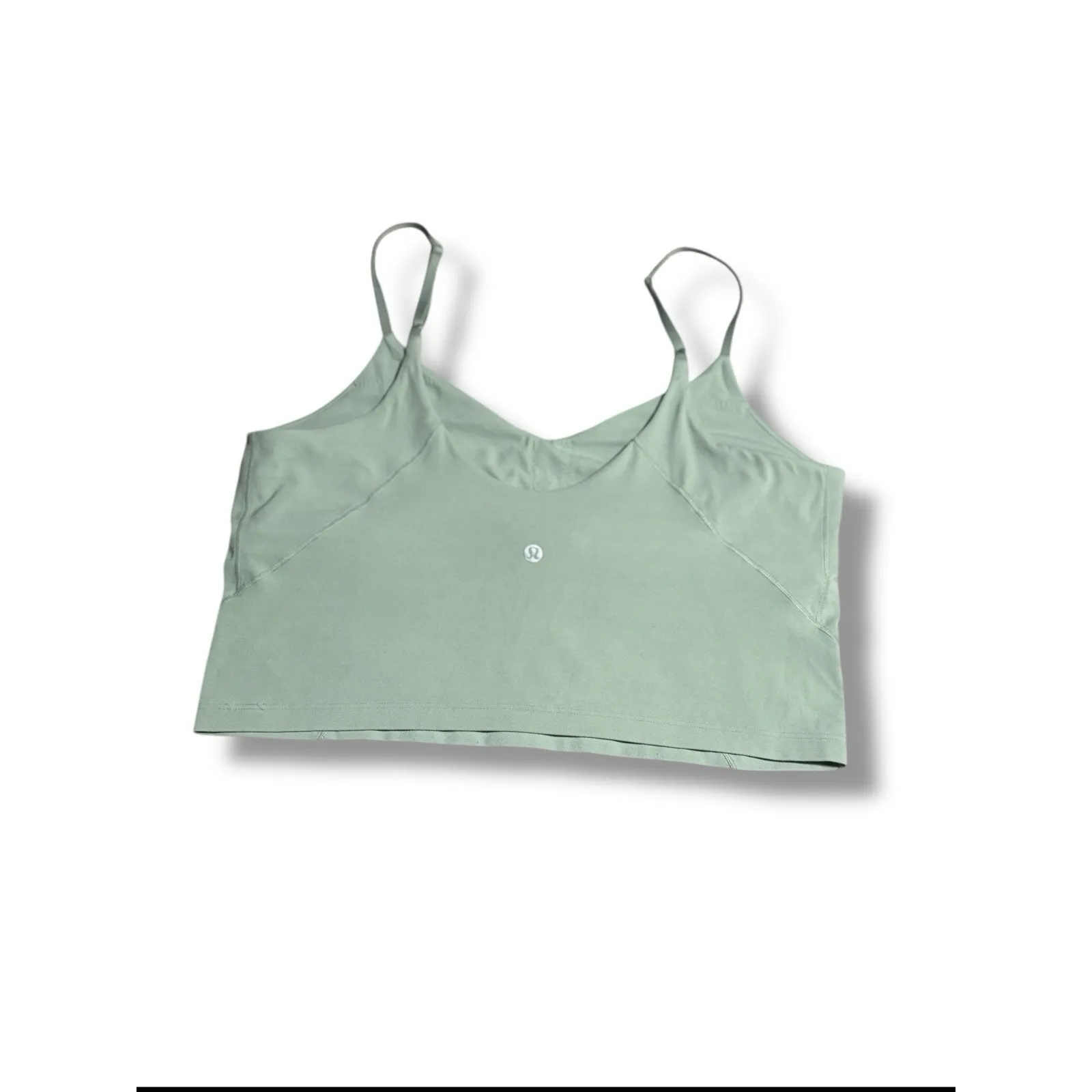 Lululemon Align Cropped Cami Tank Top Green Size 14 Yoga Gym Pilates Workout - Image 3