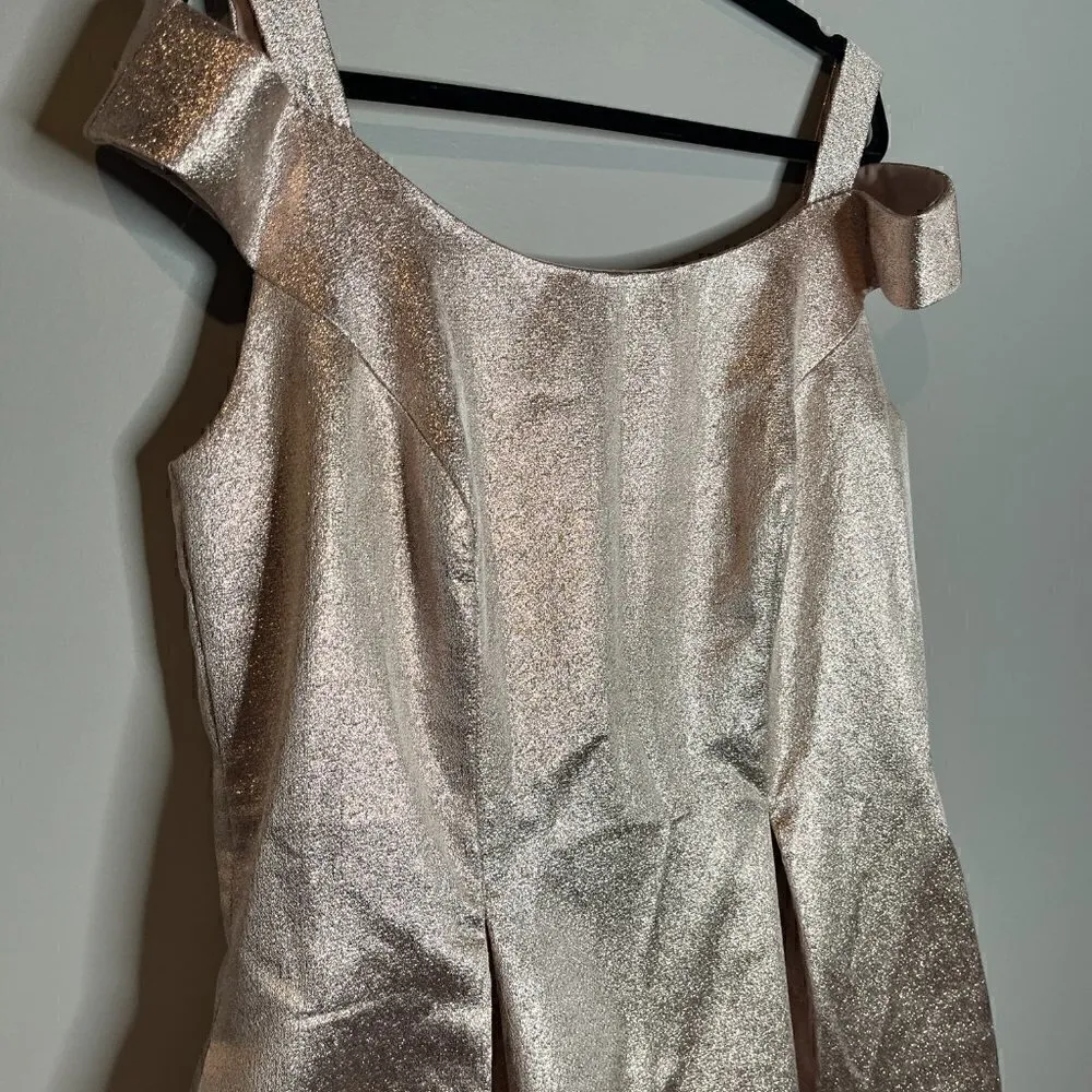 Lela Rose Bridesmaid LR228 Pink Gold A - Image 2