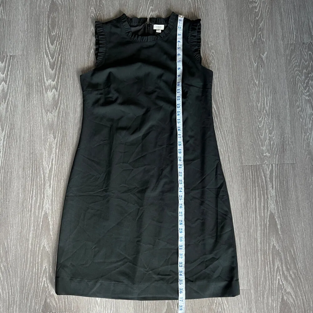 J Crew Factory Size 8 Black Ruffleneck Suiting - Image 7