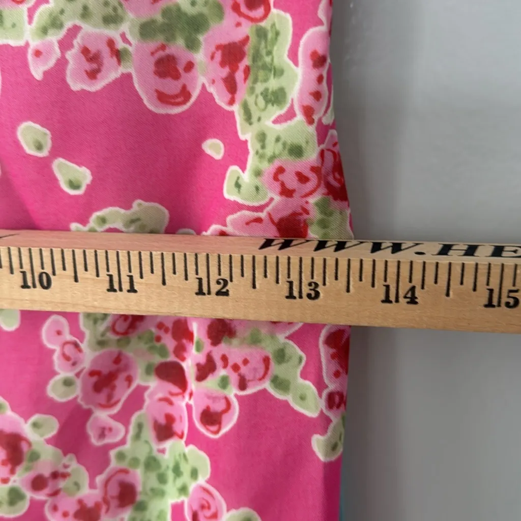 Vintage 90's Cynthia Rowley Garden Print Floral Column Maxi Dress Size 6 - Image 11