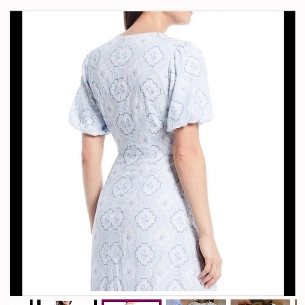 Antonio Melani Light Blue Patterned Maxi Dress - Image 5