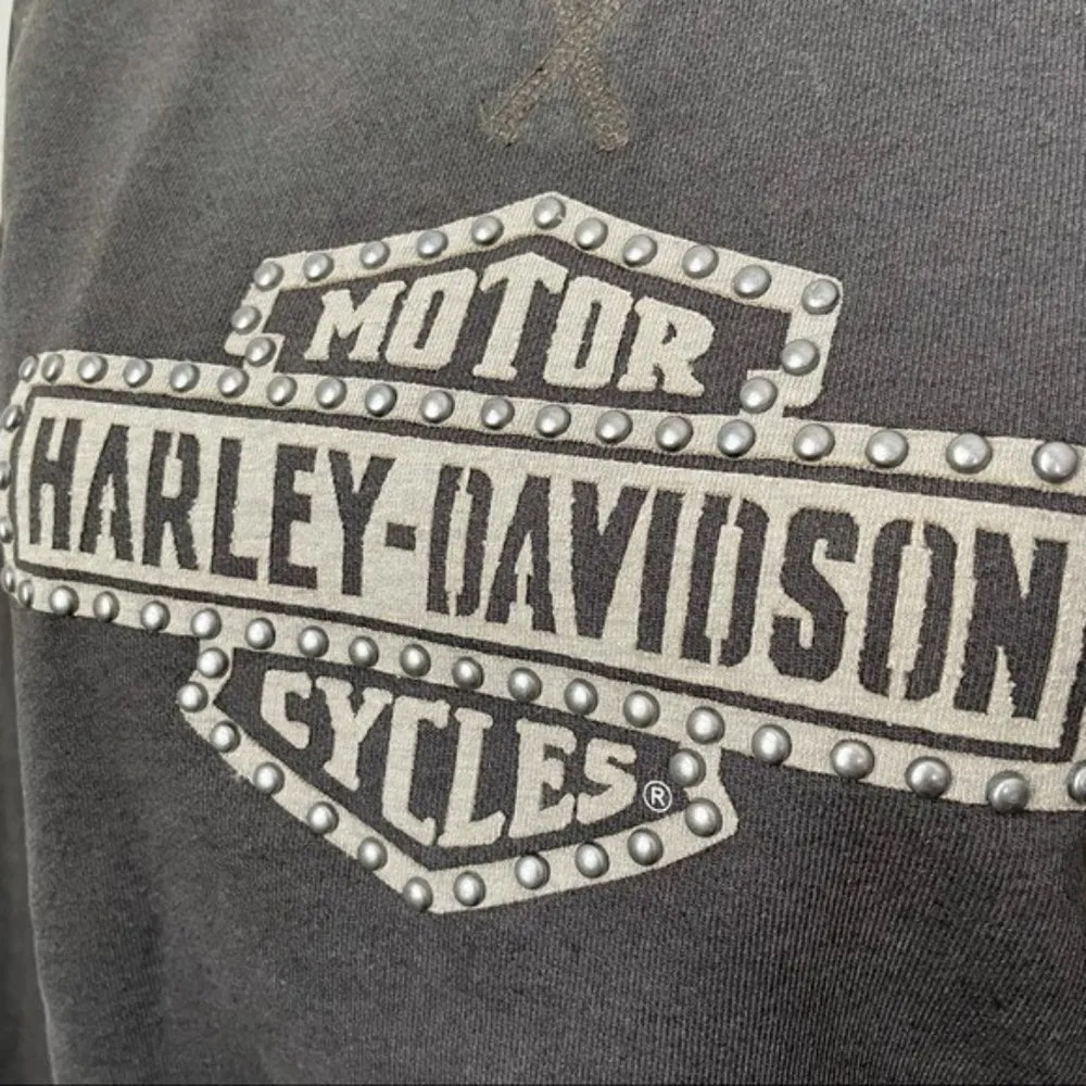 Harley-Davidson Women's Studded Logo Sweater Size S - Image 9