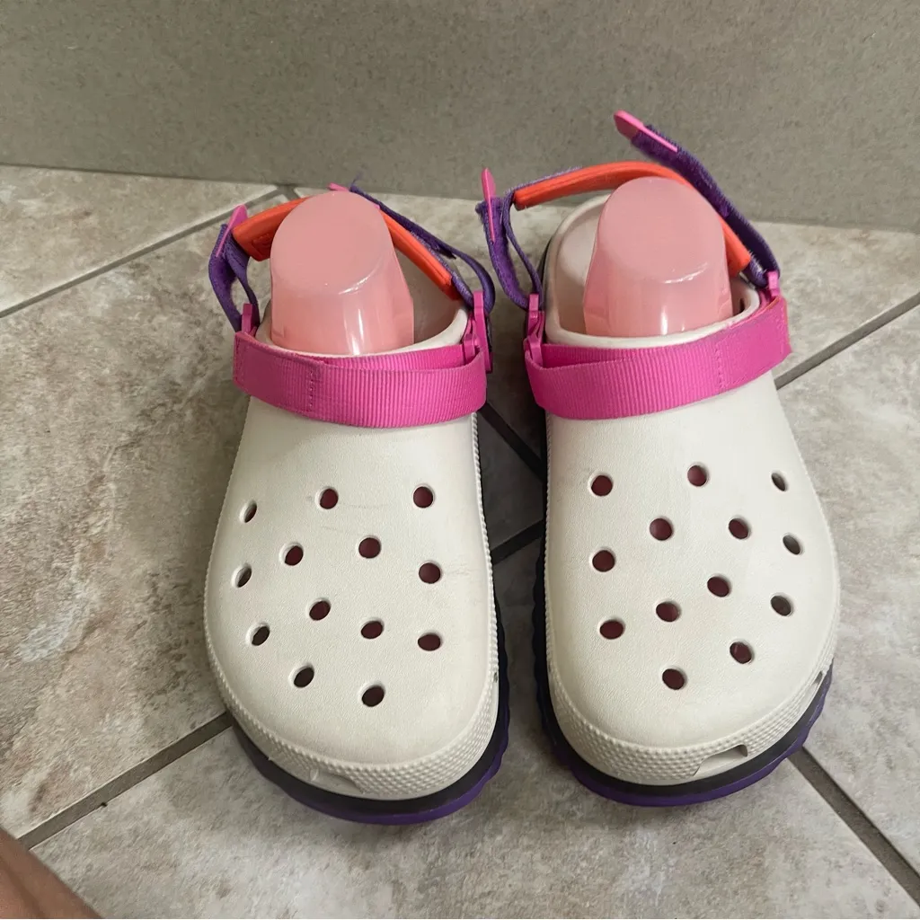 CROCS Classic Hiker Clog Stucco Multi Men 10/Women 12 Unisex Shoe‎ Ultra Light - Image 4