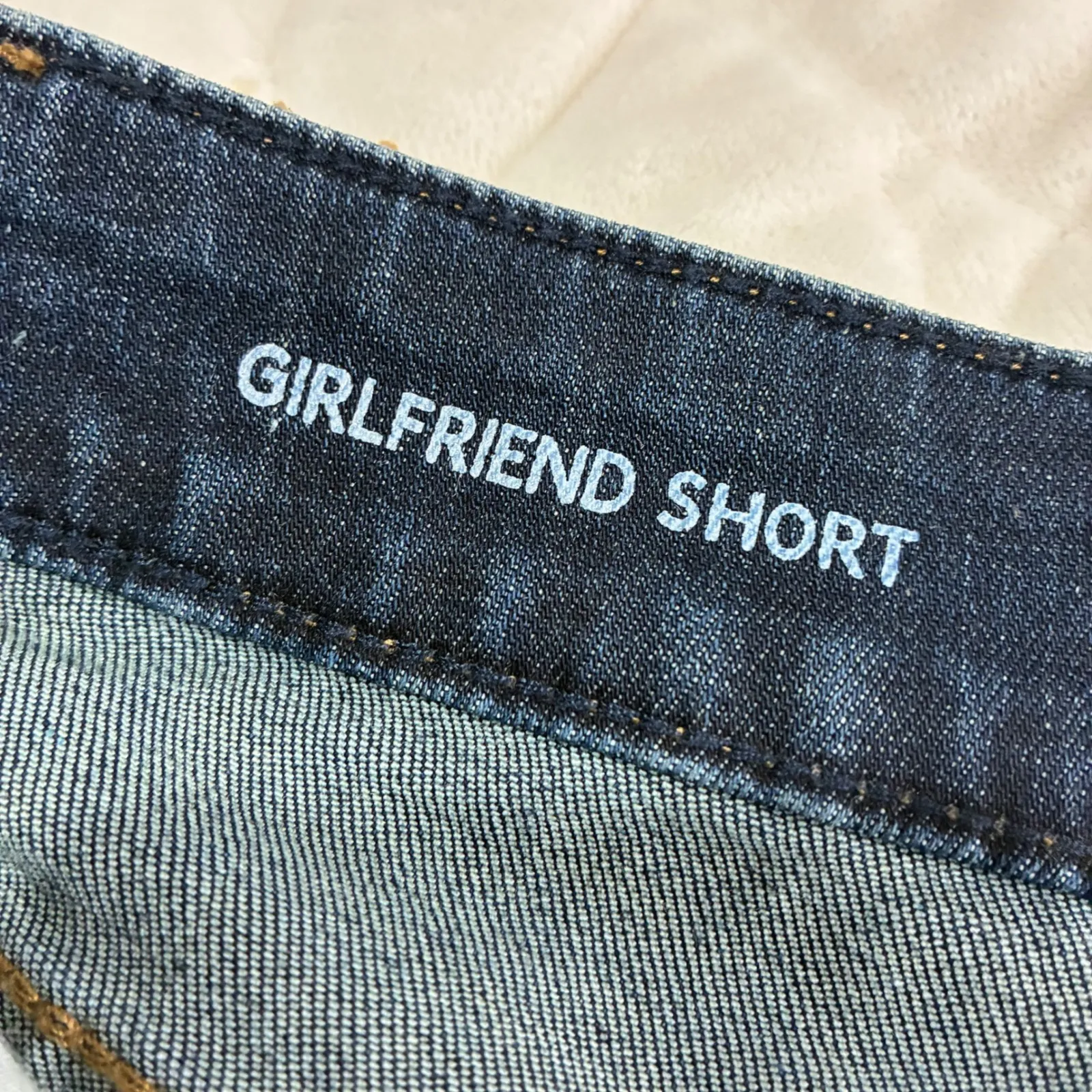 NWT Lane Bryant Womens Girlfriend Short Denim Skirt Blue Size 14‎ Raw Hem - Image 4