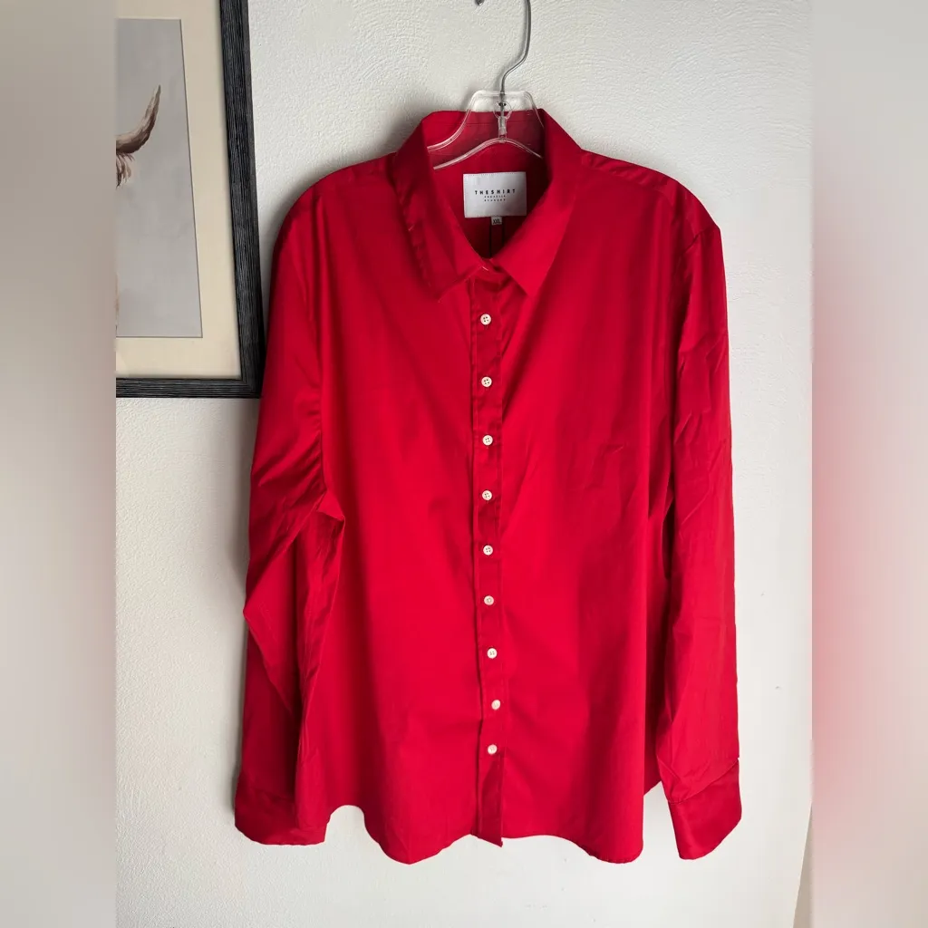 NWT The Shirt Icon Women's Shirt Red Button - Image 3