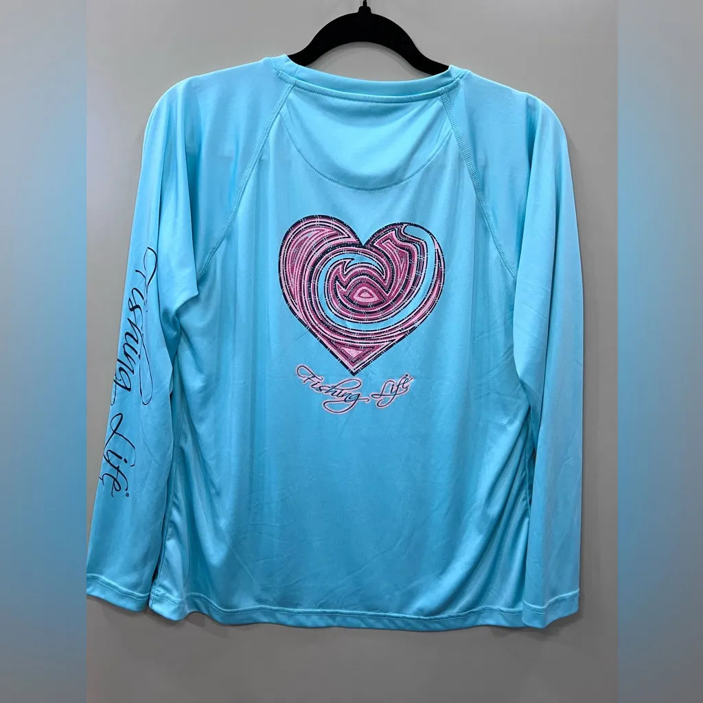 Light Blue Long Sleeve Shirt Size L - Image 3