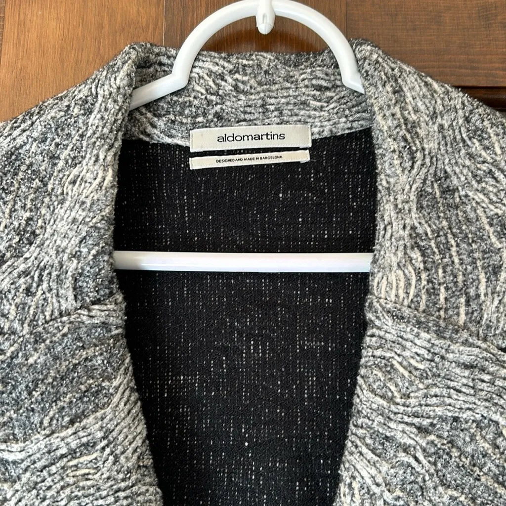 Anthropologie Aldo Martins Gray Coat Wool Blend Size 12 Jacket Aldomartins - Image 6