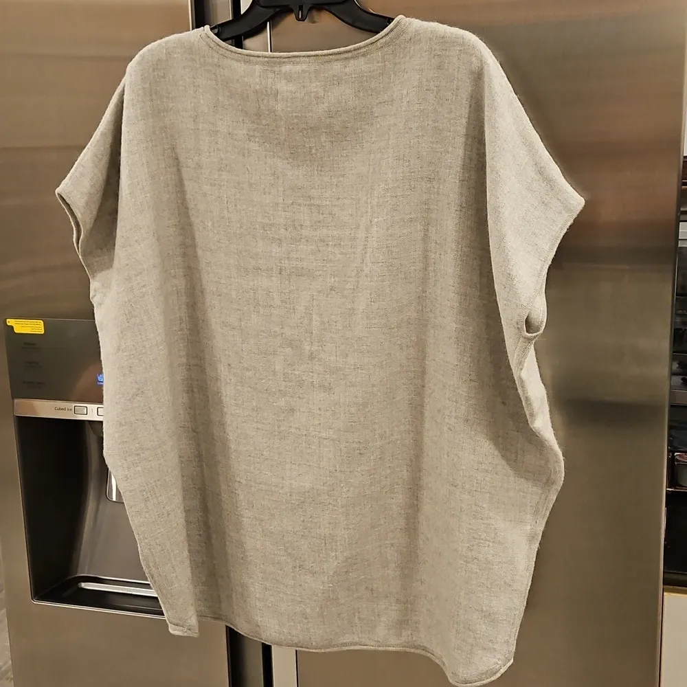 💕CUYANA💕 Oversized Alpaca Sweater ~ 100% Baby Alpaca Light Grey One Size - Image 8