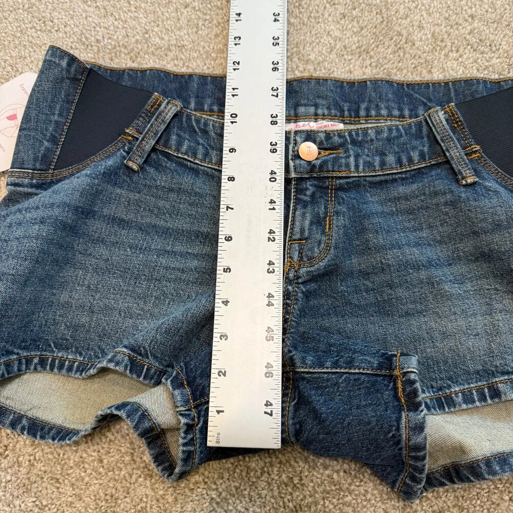 Isabel Maternity 4 midi stretch denim shorts SH2 2363 - Image 7