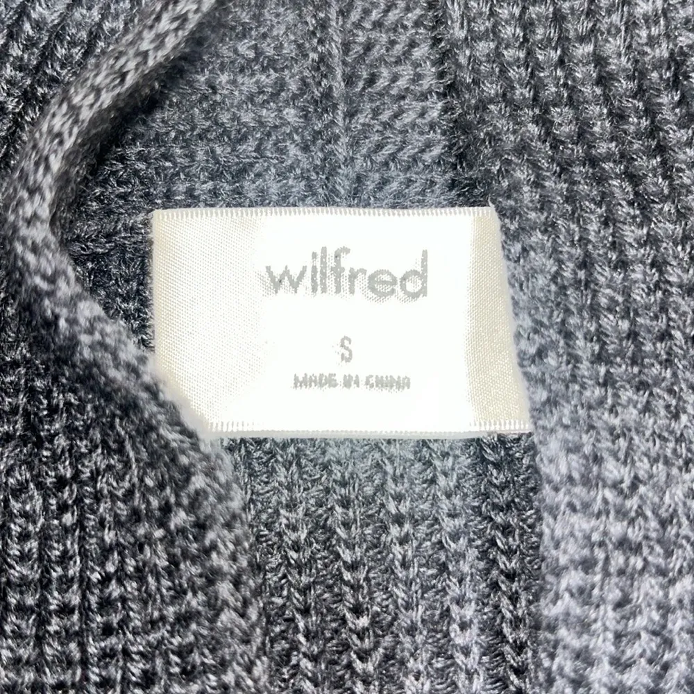 Wilfred Aritzia Dunkirk Merino Wool Long Sweater Vest Duster Ashen Grey Small - Image 9
