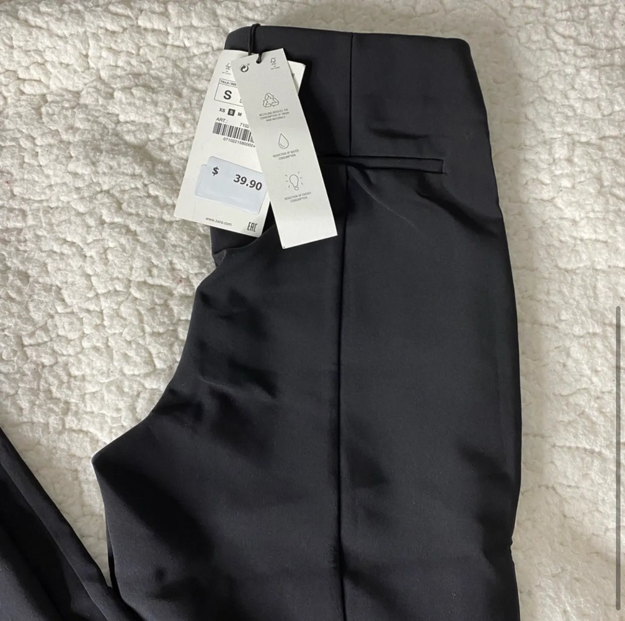 ZARA Flare Leg Black Pants - Image 4