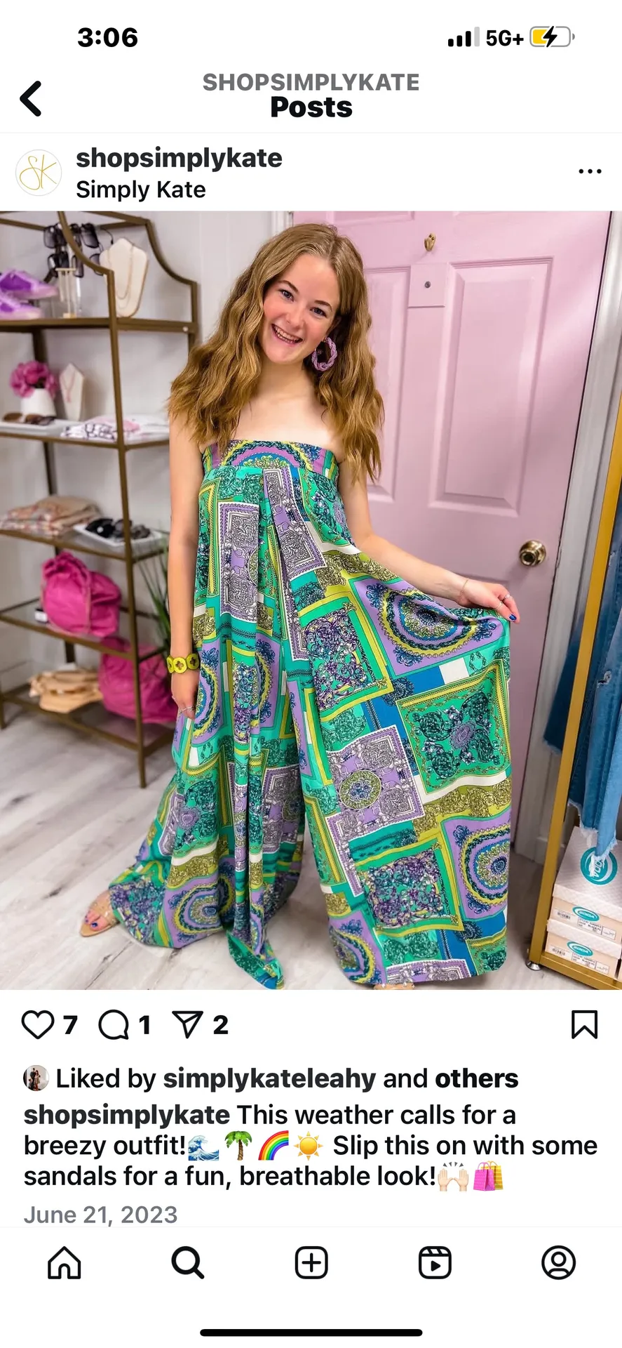 Boutique Tropical Jumpsuit - Image 3