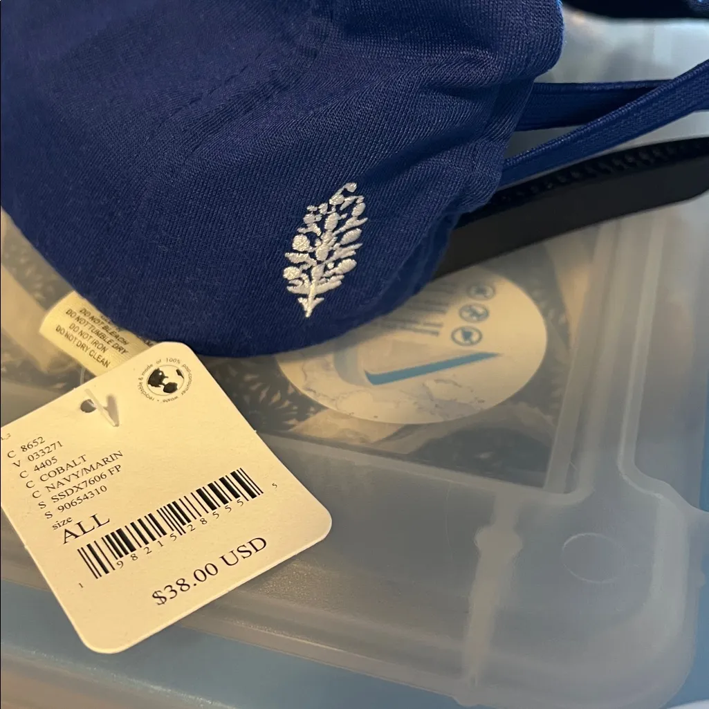 Free People Movement Warm Up Baseball Cap - Cobalt Blue Hat adjustable back - Image 6