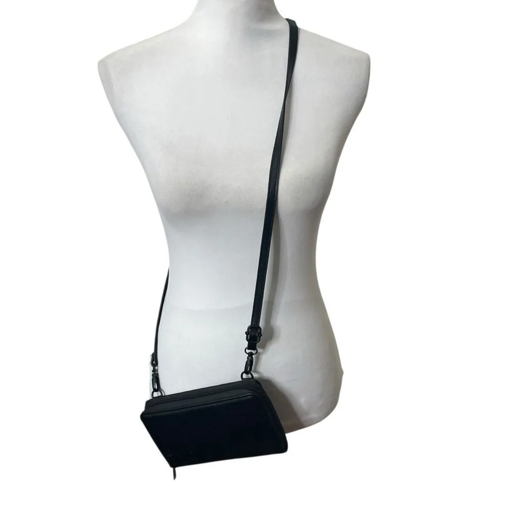 BEIS Black Travel Wallet Crossbody Bag Women’s Size OS Organizer Vegan Leather - Image 3