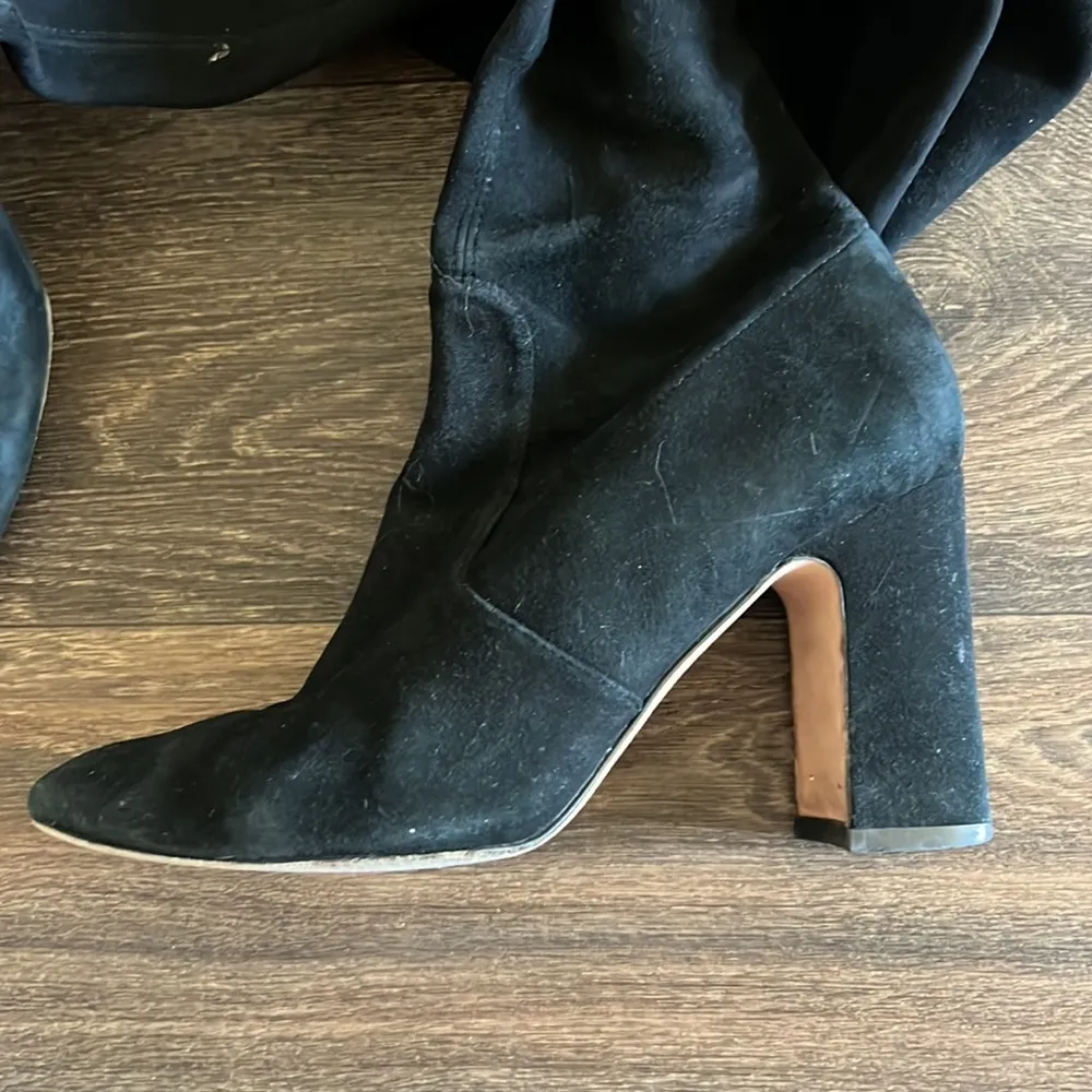 STUART WEITZMAN Suede Kirstie Boots 90 - Image 6