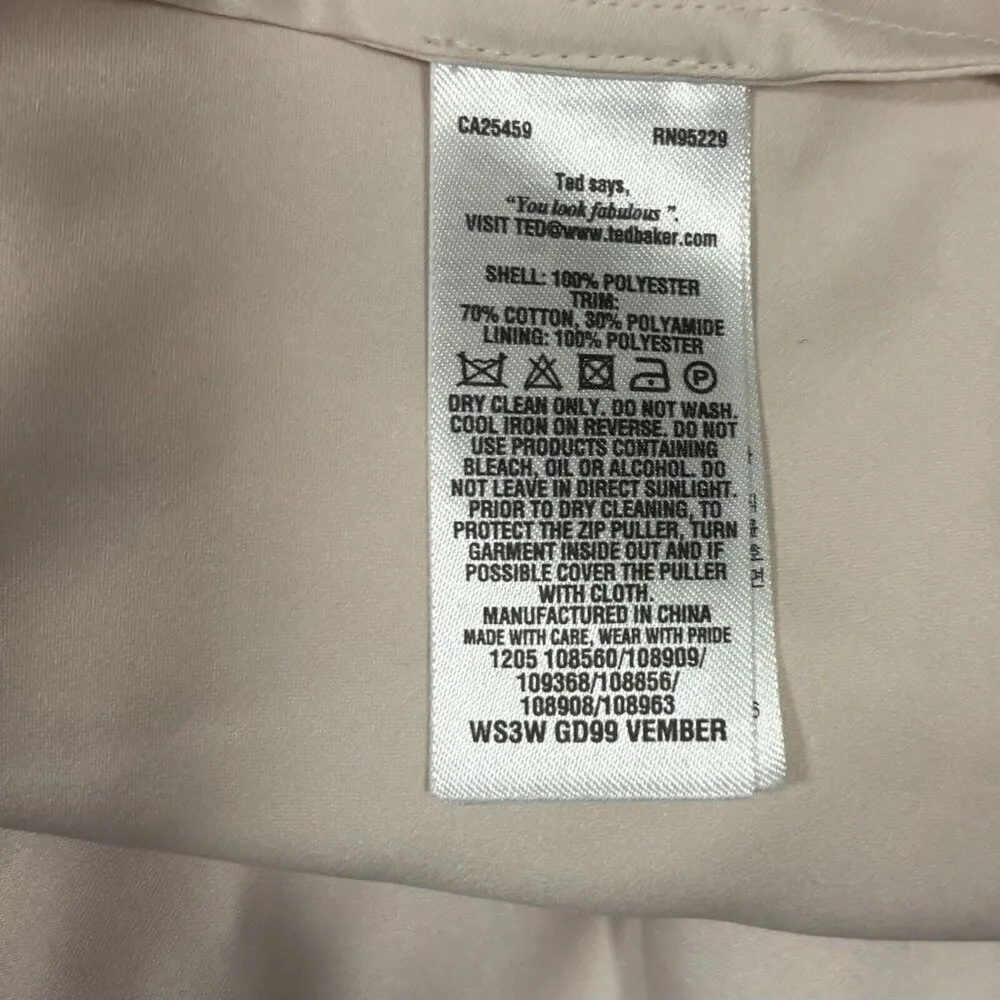 Vember Lace Chiffon Embroidered Dress Women's Size 2 US 6 - Image 9