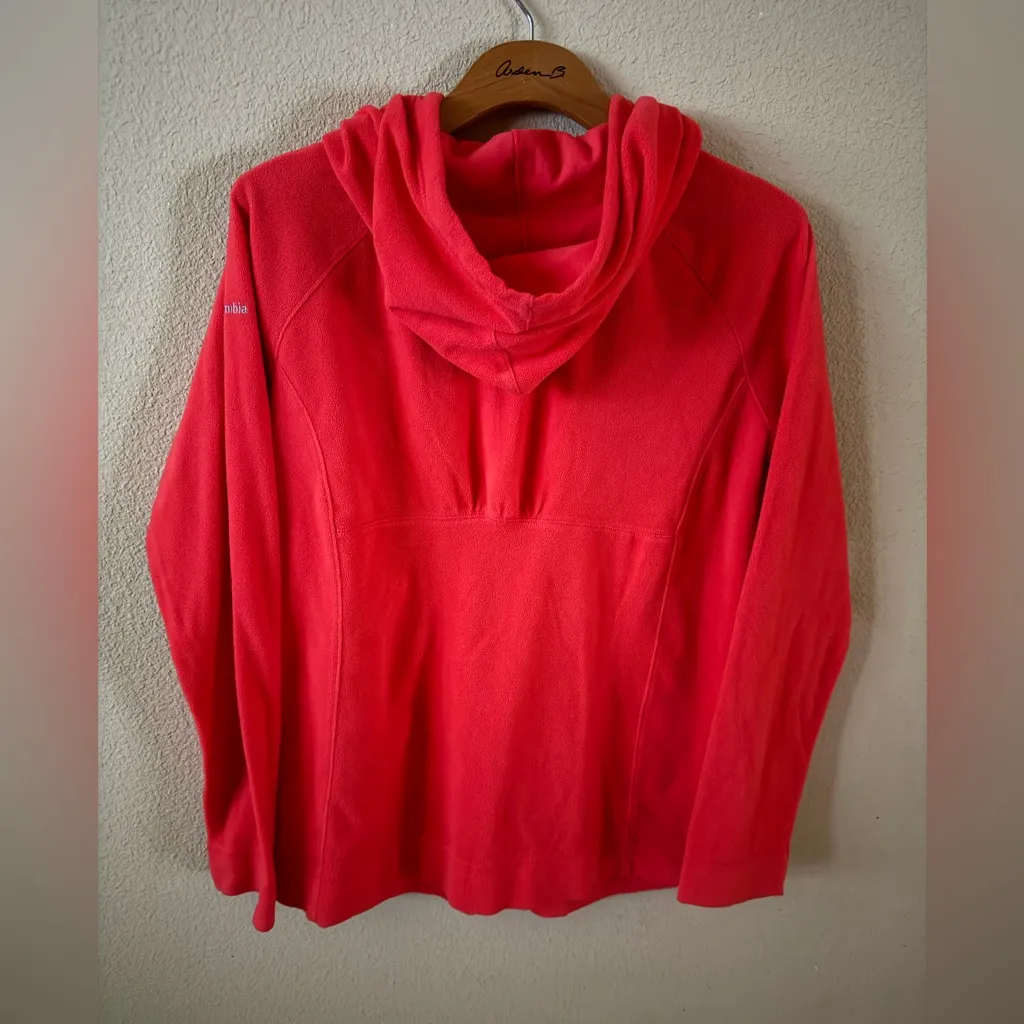 Columbia Women’s Coral Lightweight Fleece Pullover Hoodie Sweatshirt Jacket - Image 3