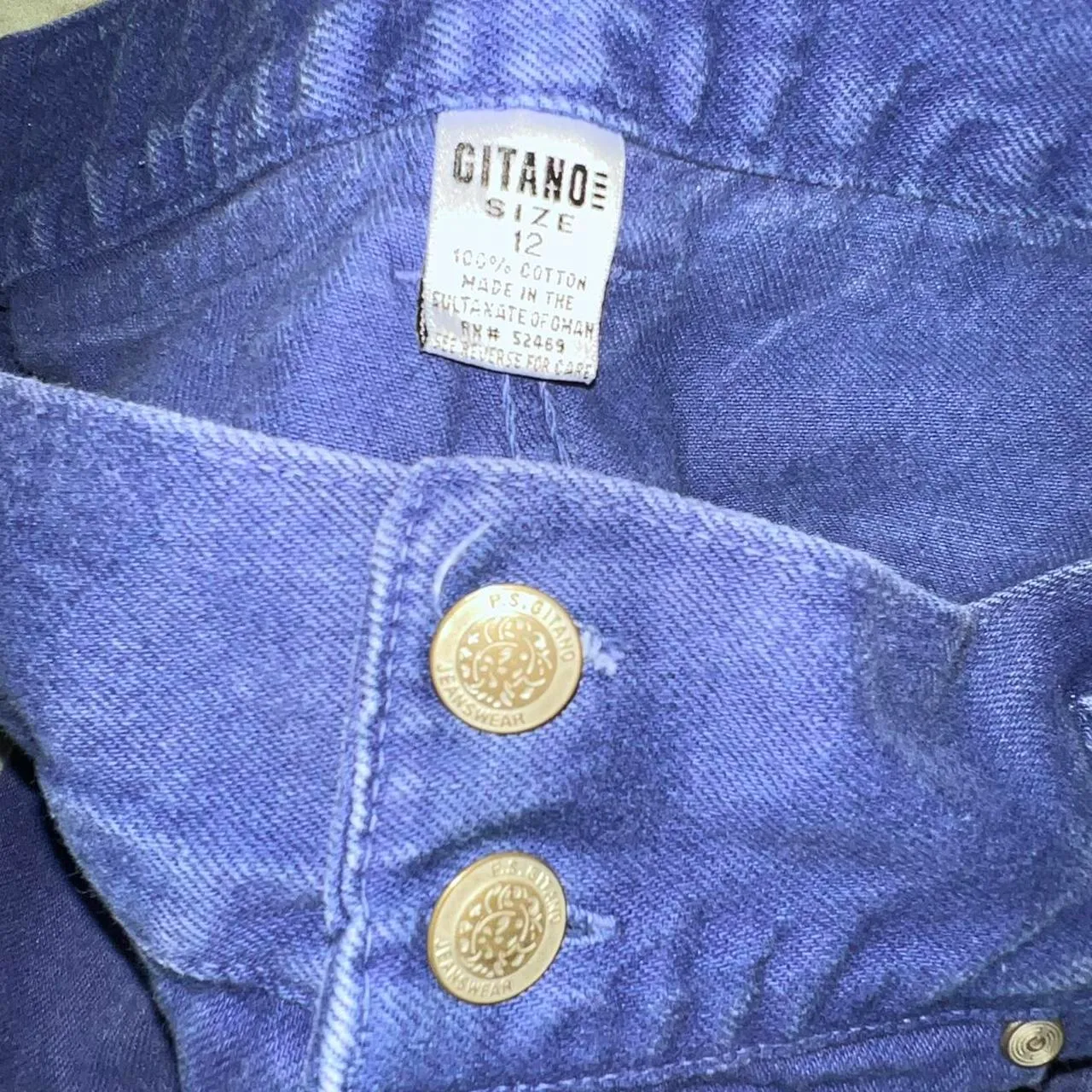 Gitano Blue Denim Shorts Size 12 - Image 3
