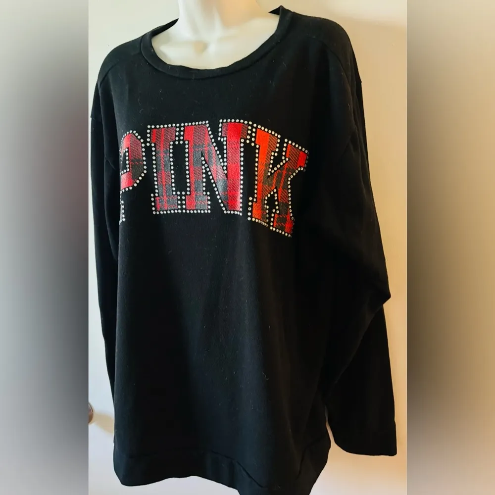 Victoria’s Secret woman’s rhinestone logo sweatshirt Small - Image 6