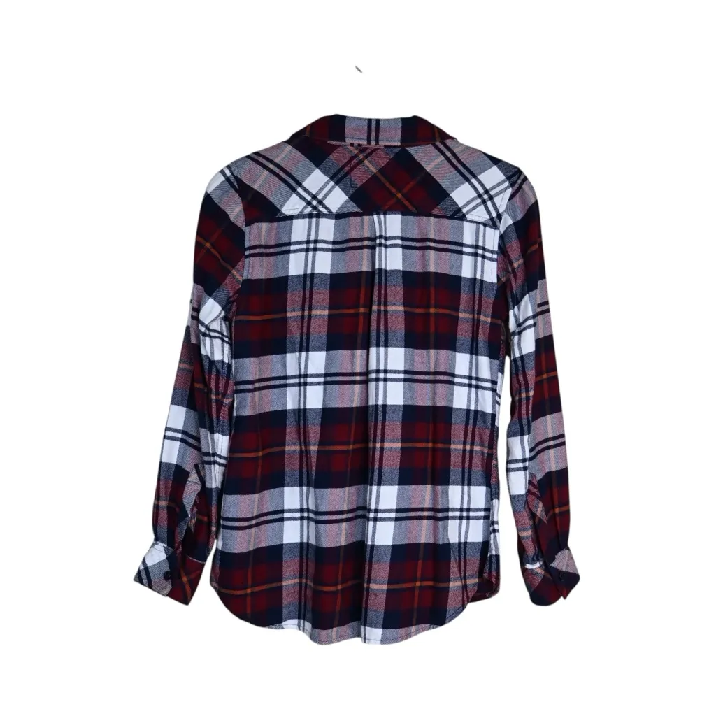 Rails Women's S Hunter Button Front Plaid Shirt - Image 4