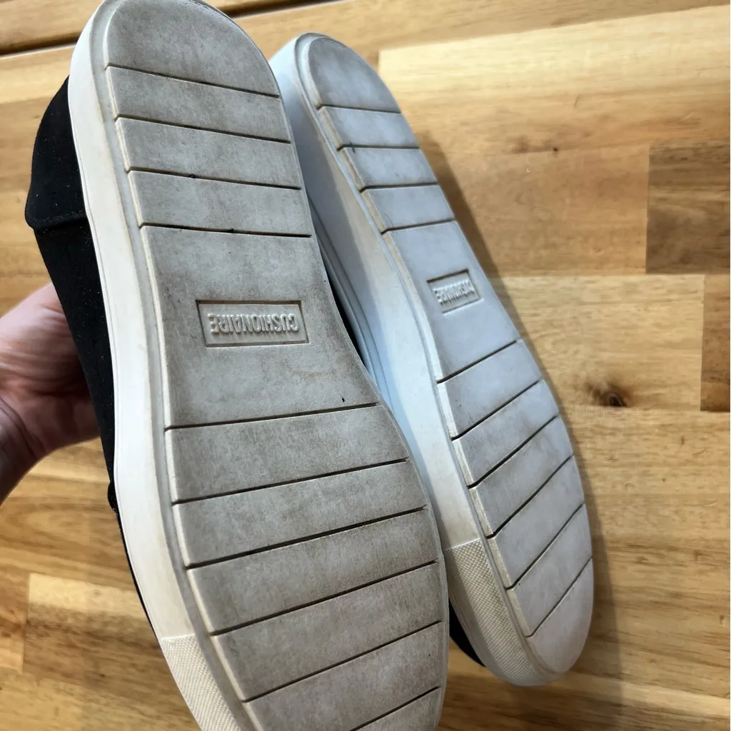 CUSHIONAIRE Hart Black Memory Foam Zip Sneakers - Women’s 8M - Image 3