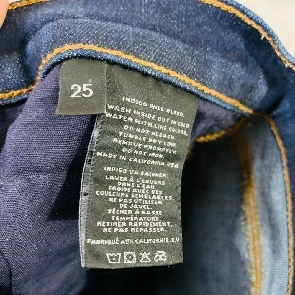 J Brand Capri Skinny Jeans Pure Wash Size 25 - Image 10