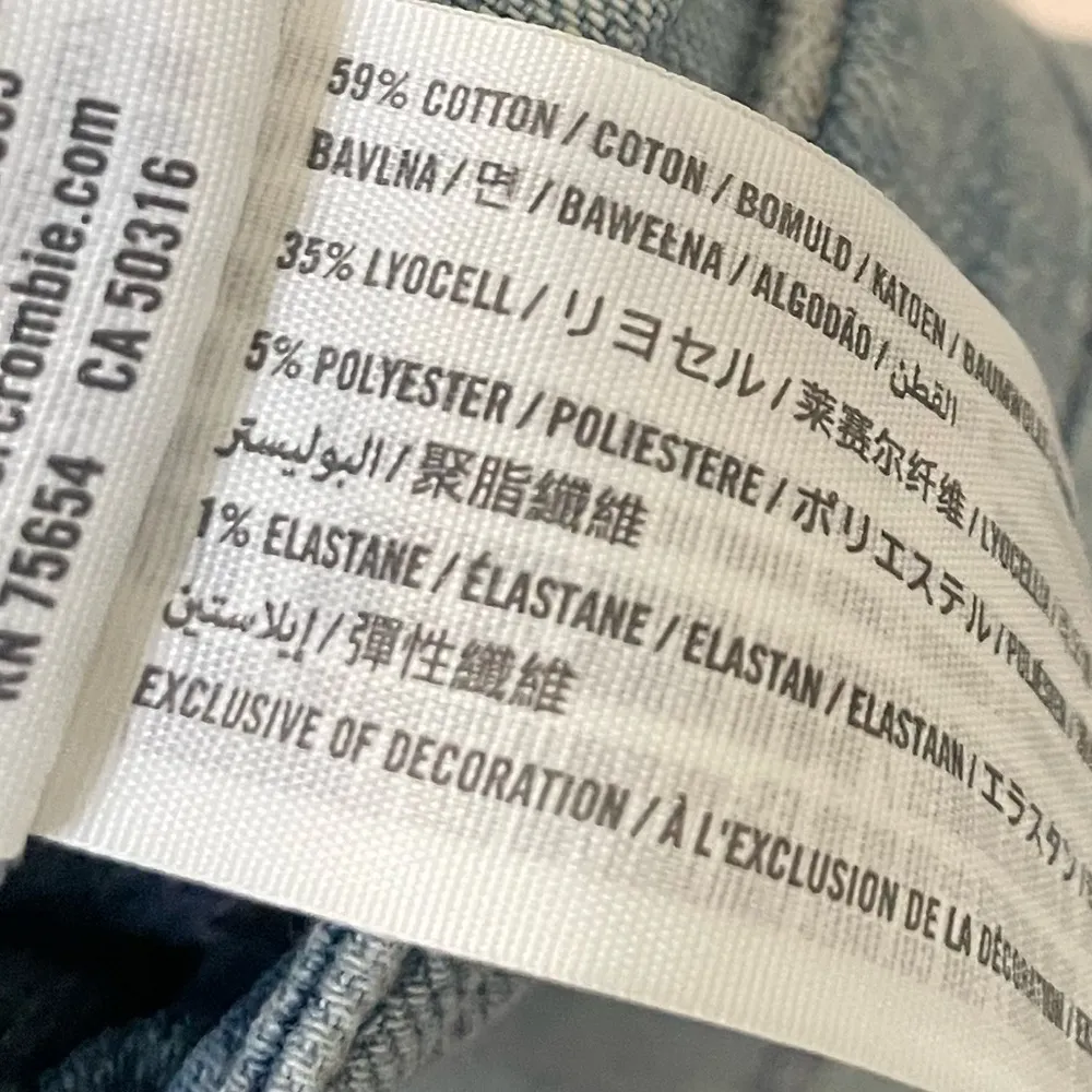 Abercrombie & Fitch Denim Jean Pencil Skirt Size 25 - Image 6