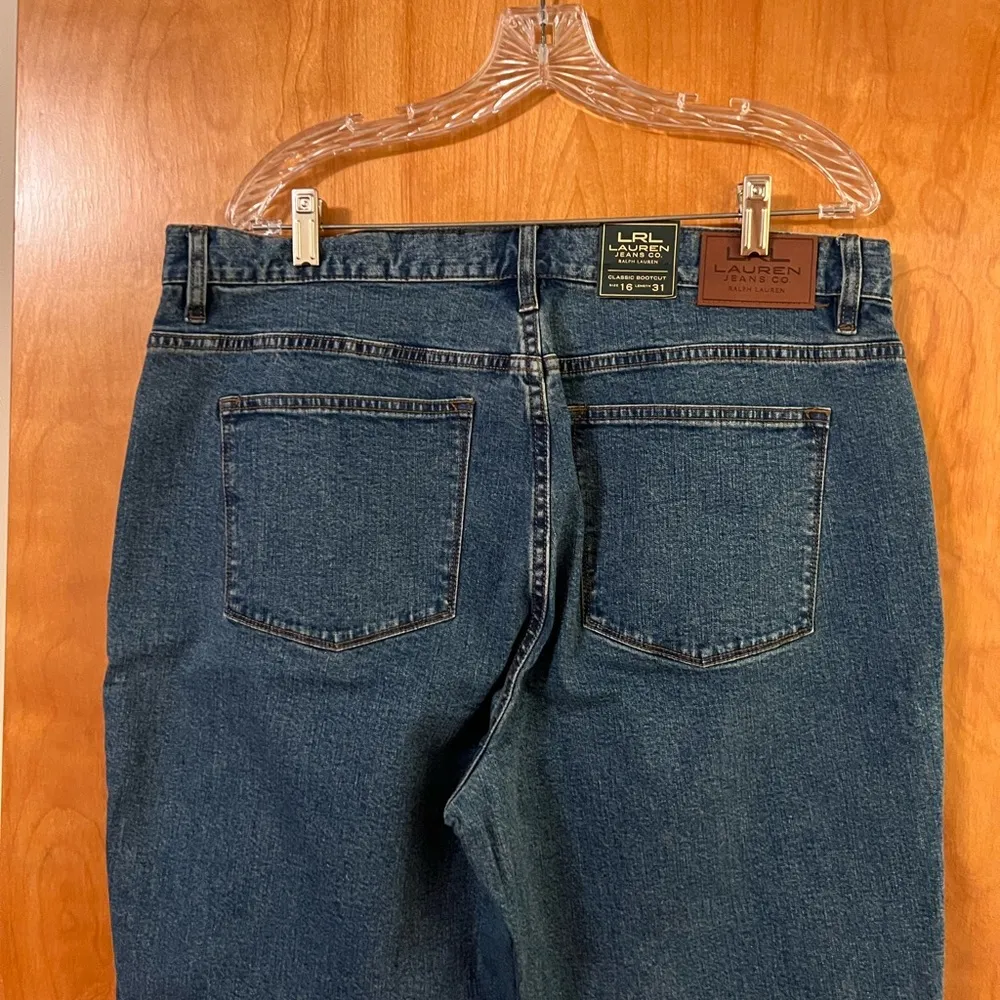 Lauren Ralph Lauren Jeans Co Classic Bootcut Stanton Jeans Blue Denim NWT 16x31 - Image 6