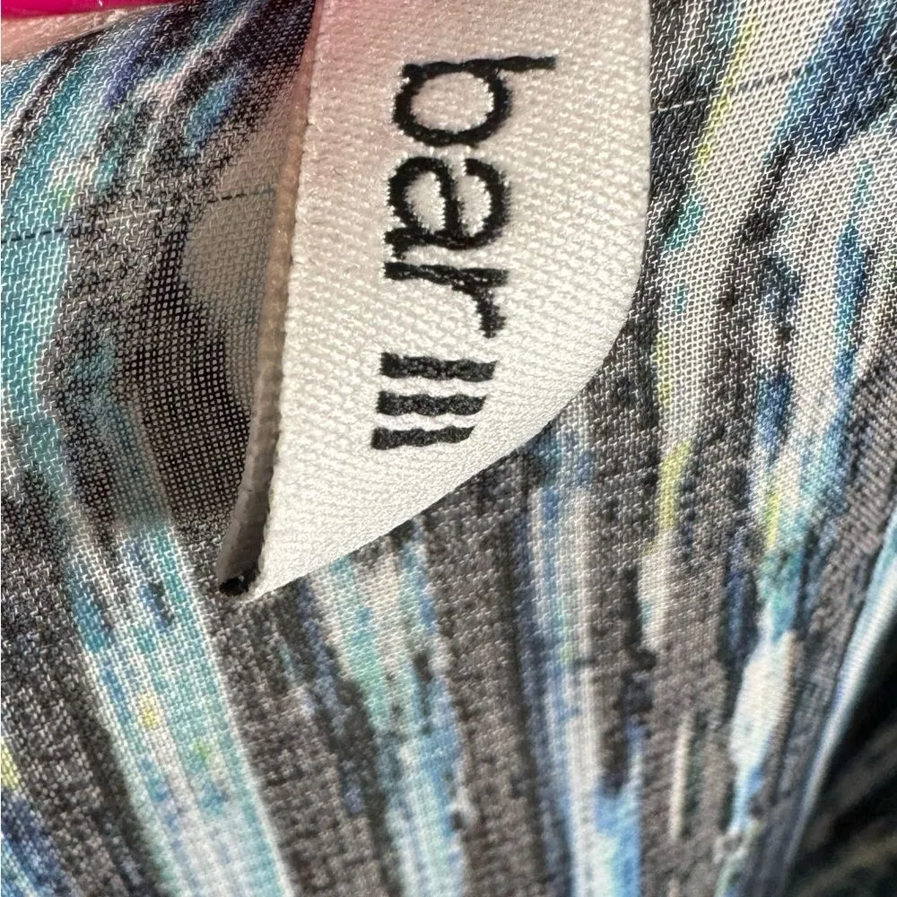 Bar III Indigo ocean blue and black swim coverup or tunic size small - Image 6