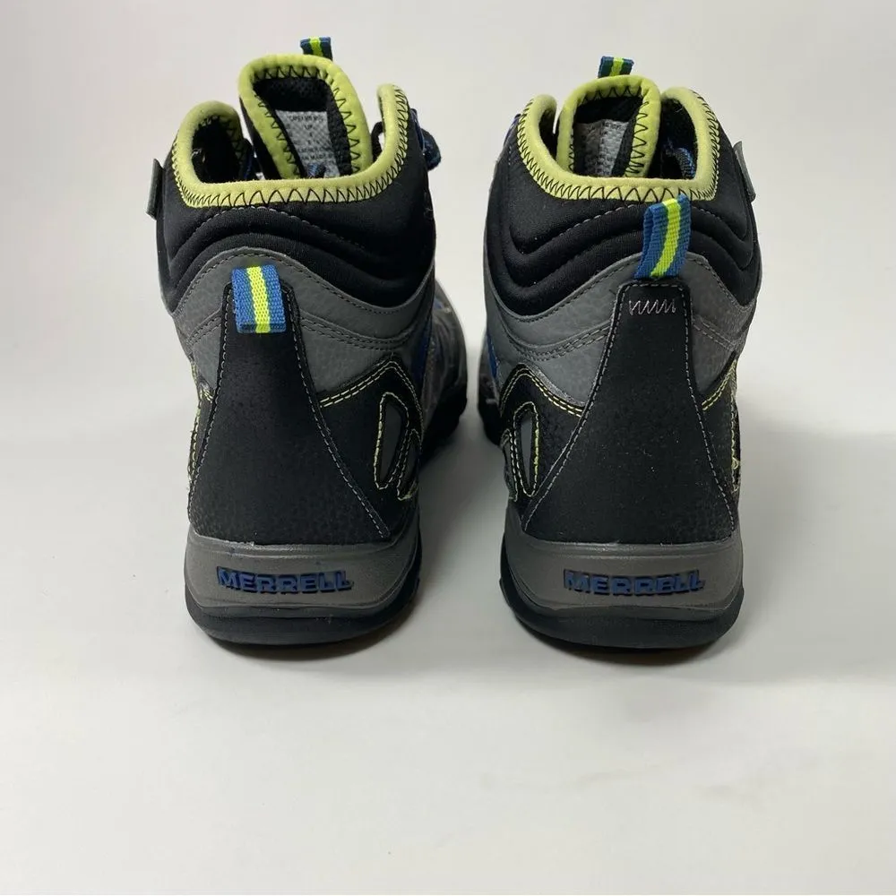 Merrell Capra Mid Boys Waterproof Boots. Color Blue/Grey. SZ 7 Youth SZ 9 Womens - Image 3