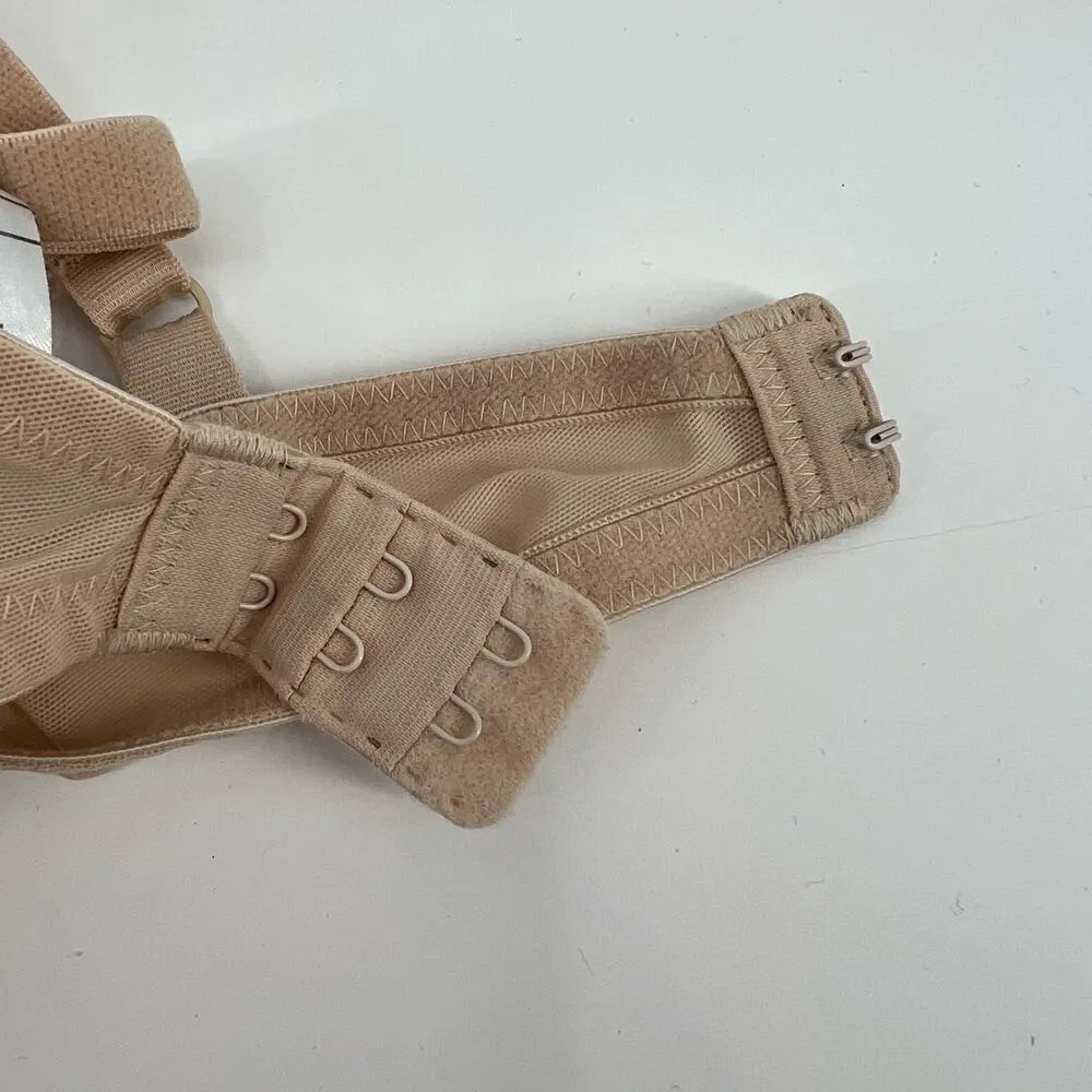 Wacoal High Profile Bra beige tan nude subtle floral underwire 85188 size 38B - Image 3