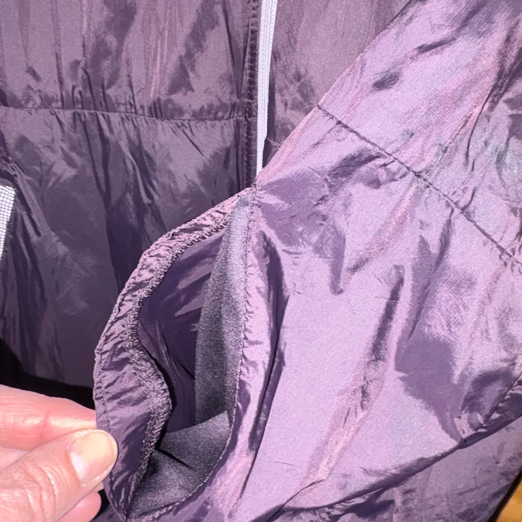 Tangerine women's activewear jacket purple/plum/white size XL - Image 4