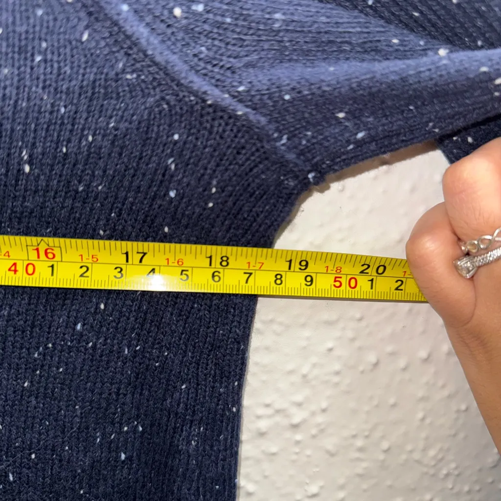 Karen Scott Navy Blue Speckled Crewneck Sweater Women’s XS - Image 8