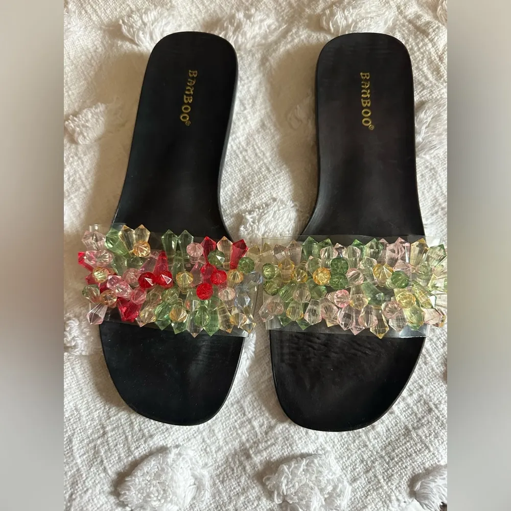 New Bamboo Beaded Unique Sandals - Image 2