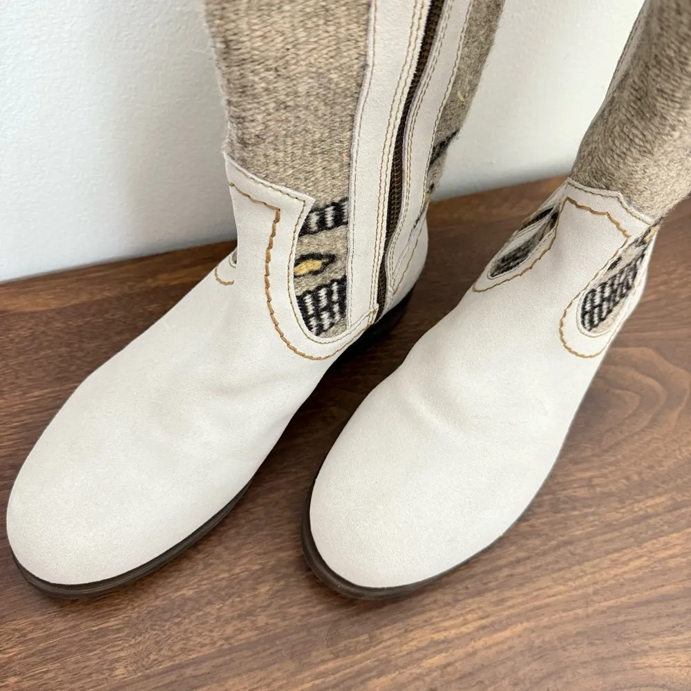 {8.5} Born Leather LUCERO Over the Knee High Boots Tan - Image 3