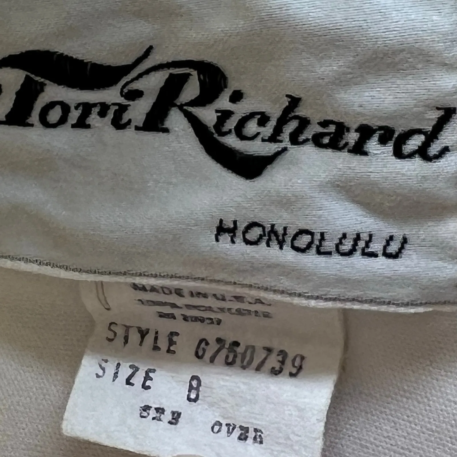 Vintage Tori Richard Honolulu Floral Maxi Dress Size 8 Long Sleeve V-Neck Hawaii - Image 5