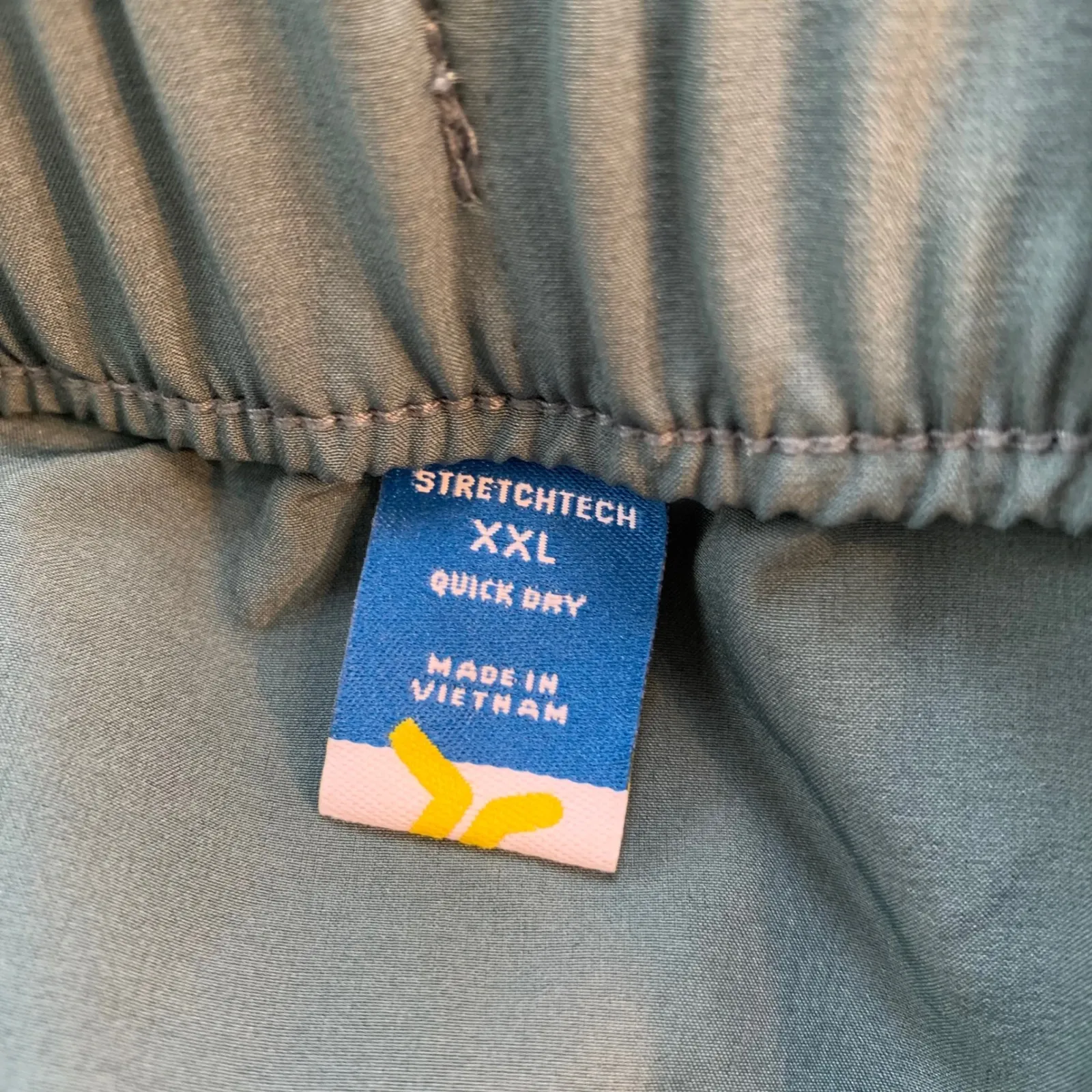 Old Navy Stretch Tech Cargo Capris Women XXL Teal Quick Dry Drawstring - Image 3