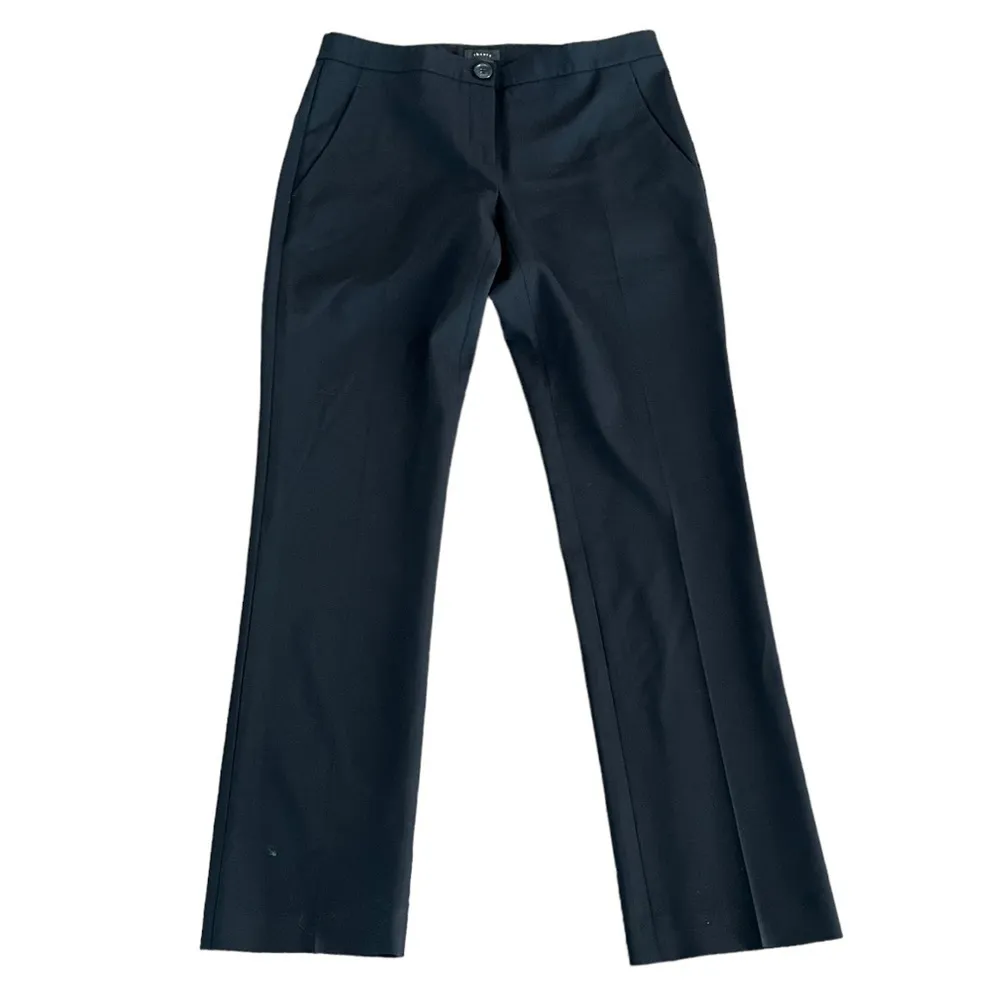 THEORY Rosel S Wool Tailored Black Pants Size 4 - Image 4