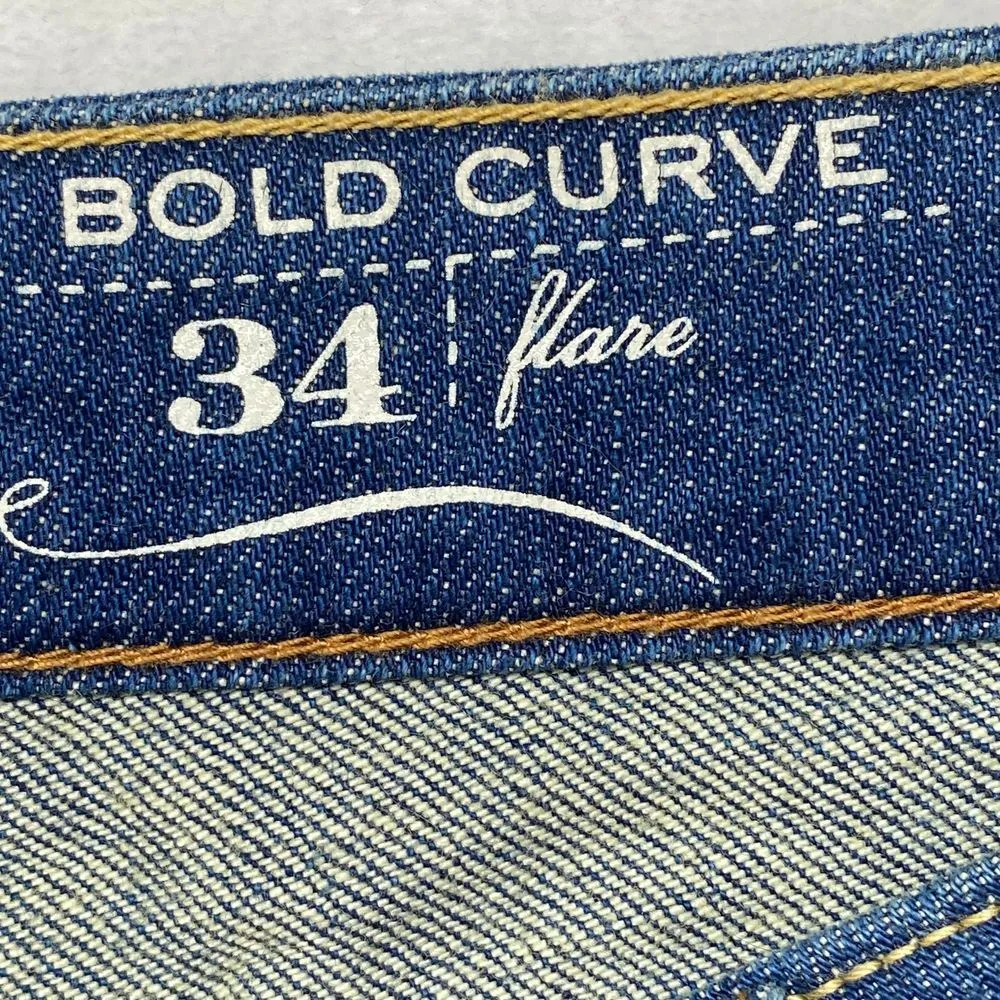 Levi's Jeans Womens 34 Curve ID Bold Curve Women's Bootcut Blue Denim Water-Less - Image 10