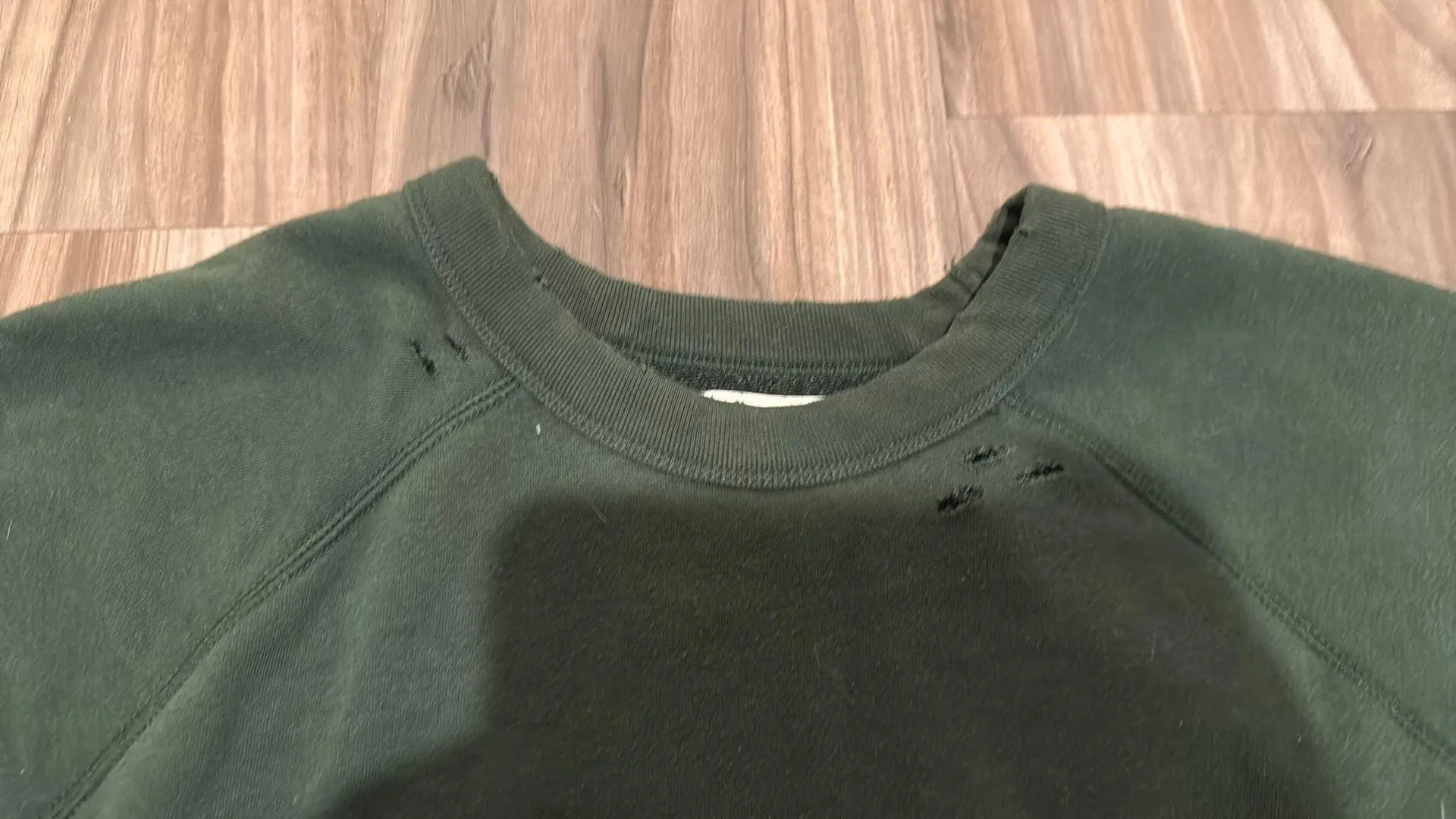 Distressed Cropped Sweatshirt - Image 3