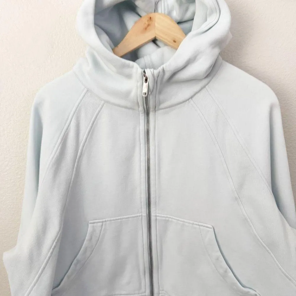 LULULEMON ATHLETICA | Scuba Full-Zip Cropped Hoodie Periwinkle Powder Blue | XL/ - Image 6