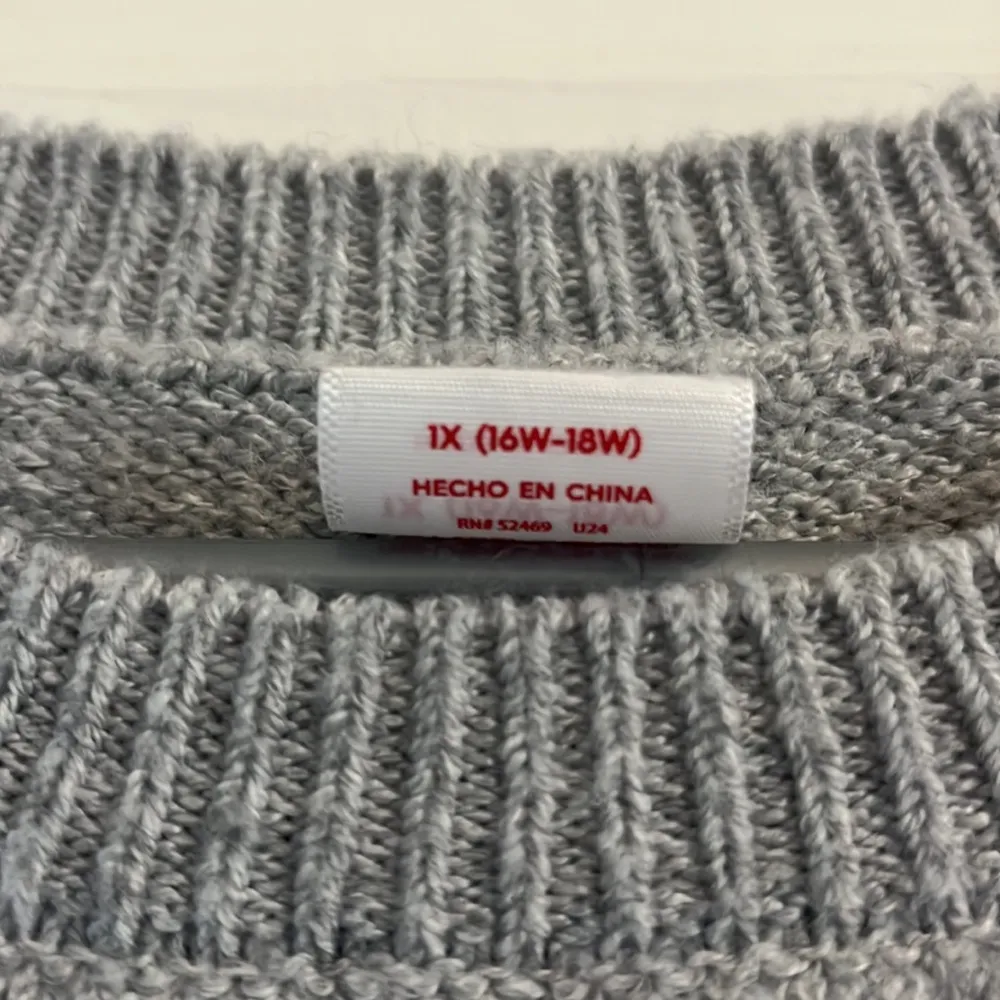 Ugly Christmas sweater Gray Size 1X - Image 2