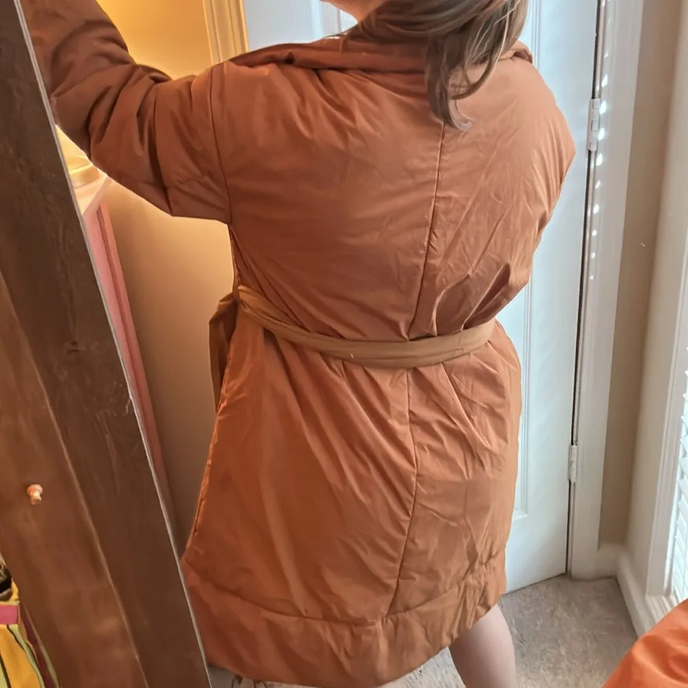 Target  Wrap Puffer Brown Jacket - Image 5