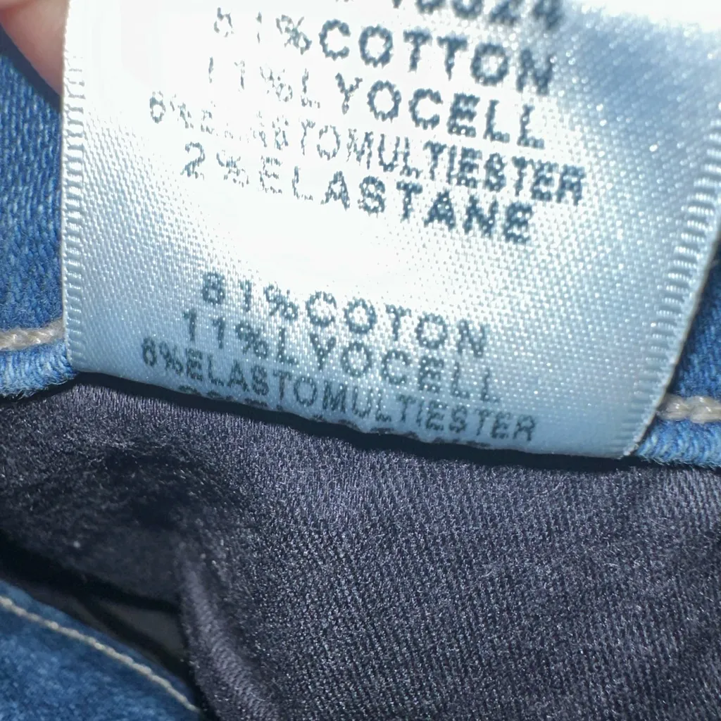 J Brand Lightyear‎ Mid Rise Ankle Zip Crop Skinny Jeans Light Wash EUC Size 26 - Image 9